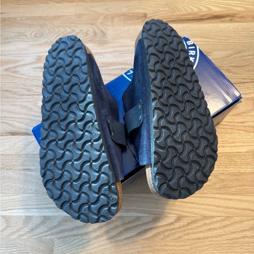 Birkenstock Kyoto Sandals, Black Suede, size 38 - Picture 6 of 11